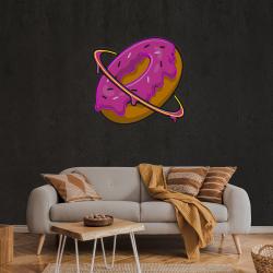 doughnut planet artwork led neon sign light 3