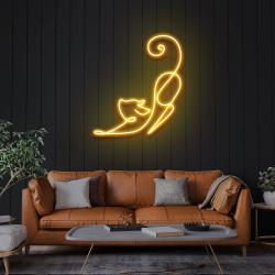 downward facing cat led neon sign light 4