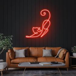 downward facing cat led neon sign light 7