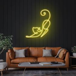 downward facing cat led neon sign light 9