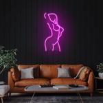 female pose led neon sign light 0