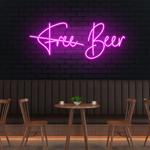 free beer led neon sign light 0