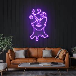 galaxy brain led neon sign light 1