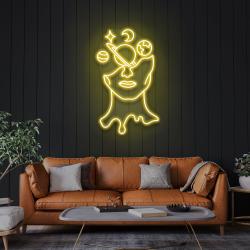 galaxy brain led neon sign light 2