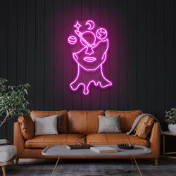 galaxy brain led neon sign light 3