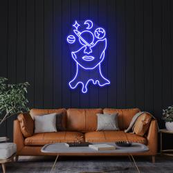 galaxy brain led neon sign light 4