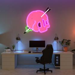 geskulled art work led neon sign light 1