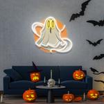 ghost halloween artwork led neon sign light 0