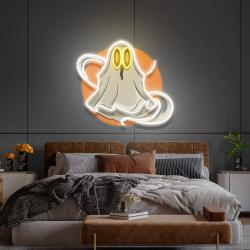 ghost halloween artwork led neon sign light 1