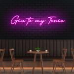 gin to my tonic led neon sign light 0