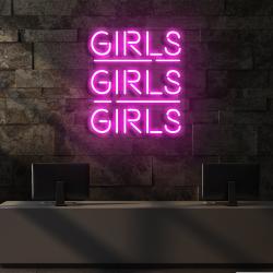 girls girls girls led neon sign light 1