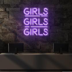 girls girls girls led neon sign light 5