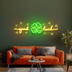 good luck saint patricks day artwork led neon sign light 1 0