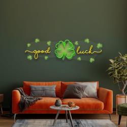 good luck saint patricks day artwork led neon sign light 1 3