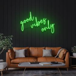 good vibes only 2 led neon sign light 2