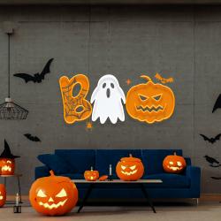 halloween boo ghost artwork led neon sign light 3