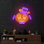 halloween monster pumpkin artwork led neon sign light 0
