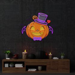 halloween monster pumpkin artwork led neon sign light 3