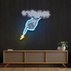 hand artwork led neon sign light 2