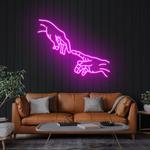 hand of god led neon sign light 0