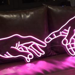 hand of god led neon sign light 1