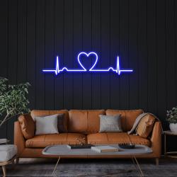 heart beat led neon sign light 1