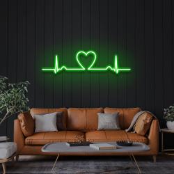heart beat led neon sign light 2