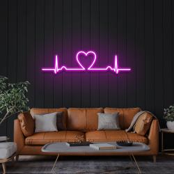 heart beat led neon sign light 5