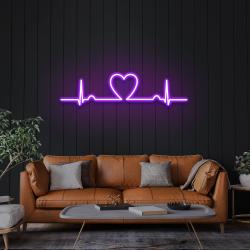 heart beat led neon sign light 6