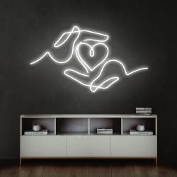 heart hand led neon sign light 8