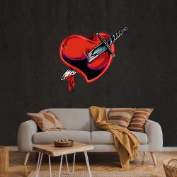 heart sword artwork led neon sign light 3
