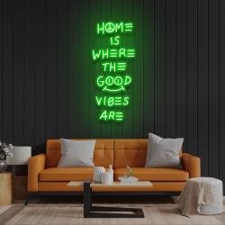 home is where the good vibes are led neon sign light 2