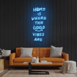 home is where the good vibes are led neon sign light 3