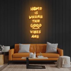 home is where the good vibes are led neon sign light 4