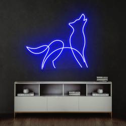 howling dog led neon sign light 1