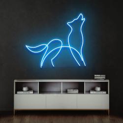 howling dog led neon sign light 3
