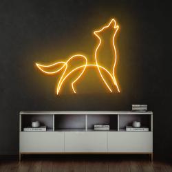 howling dog led neon sign light 4
