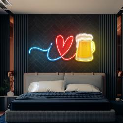 i love beer artwork led neon sign light 2