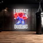 i really love boxing neon wall artwork led neon sign light 0