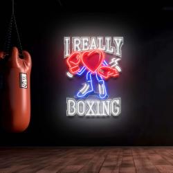 i really love boxing neon wall artwork led neon sign light 1