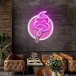 ice cream cartoon cute artwork led neon sign light 0