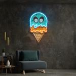 ice cream zombie isolated artwork led neon sign light 0