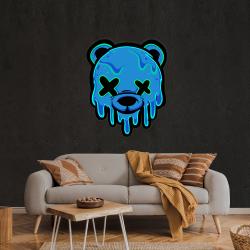 ice head bear artwork led neon sign light 3