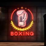 iconic boxing led neon sign artwork for gyms 0