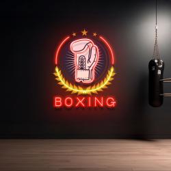 iconic boxing led neon sign artwork for gyms 2