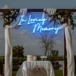 in loving memory led neon sign light neon light sign for wedding 0