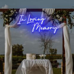 in loving memory led neon sign light neon light sign for wedding 1