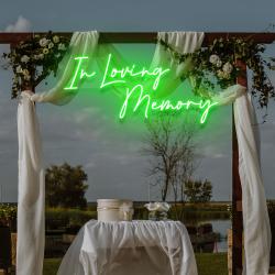 in loving memory led neon sign light neon light sign for wedding 2