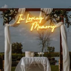 in loving memory led neon sign light neon light sign for wedding 3