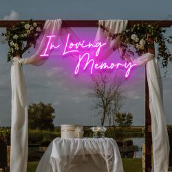 in loving memory led neon sign light neon light sign for wedding 4
